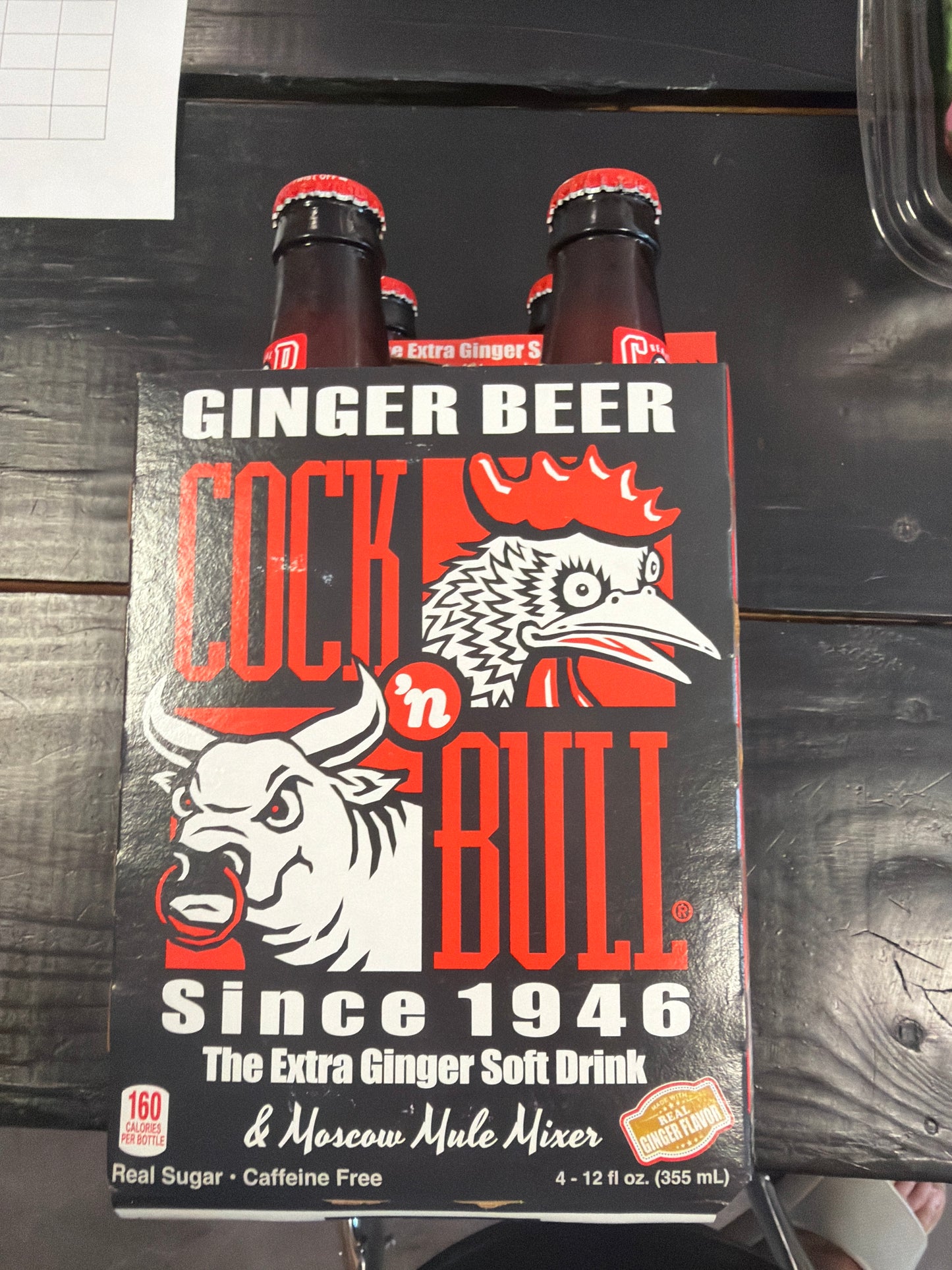 Cock N Bull Ginger Beer 4pk 12oz Bottles