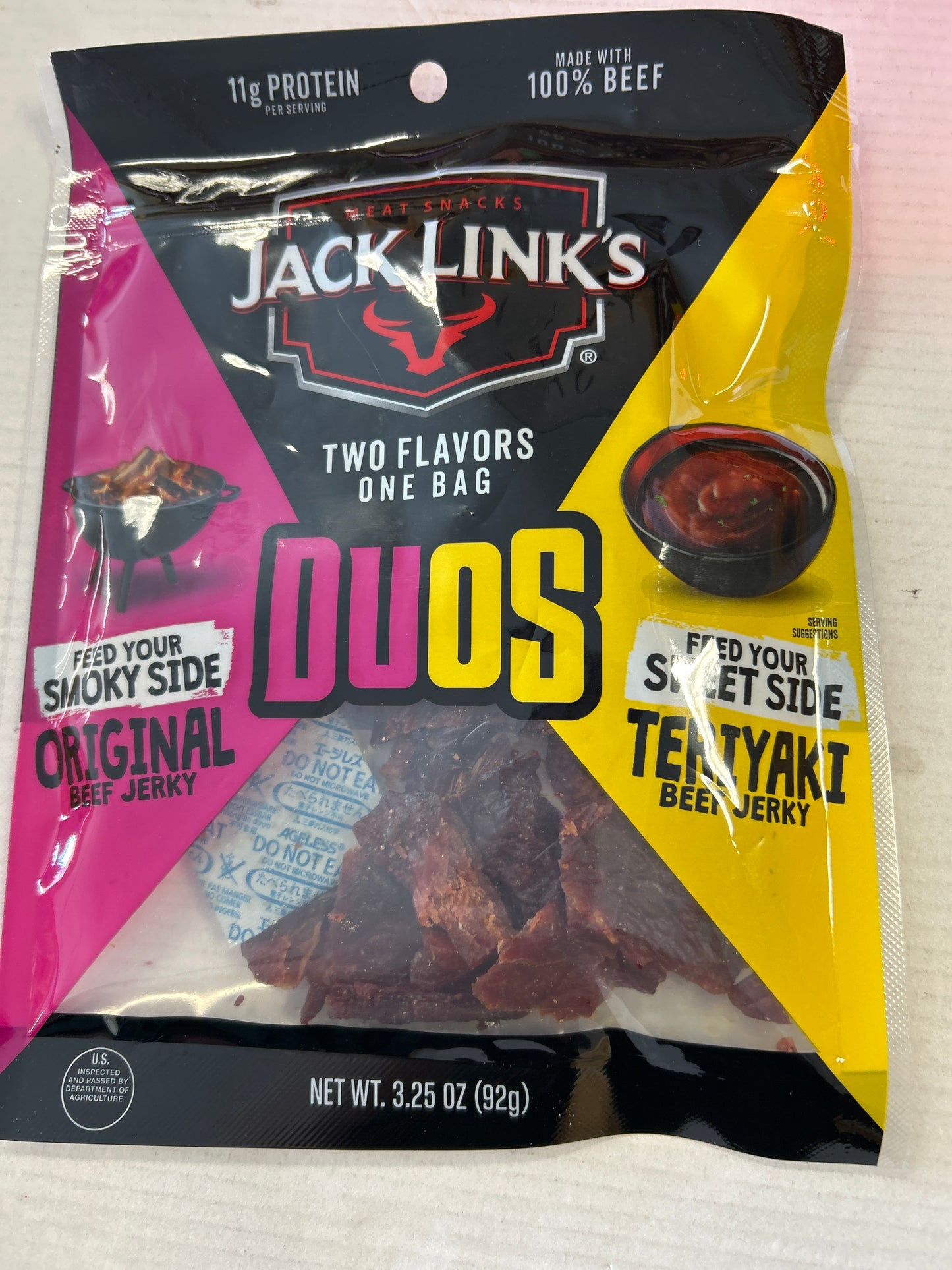 Jack Link’s Duos Original/Teriyaki Beef Jerky 3.25 oz