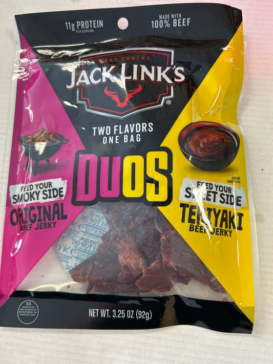 Jack Link’s Duos Original/Teriyaki Beef Jerky 3.25 oz