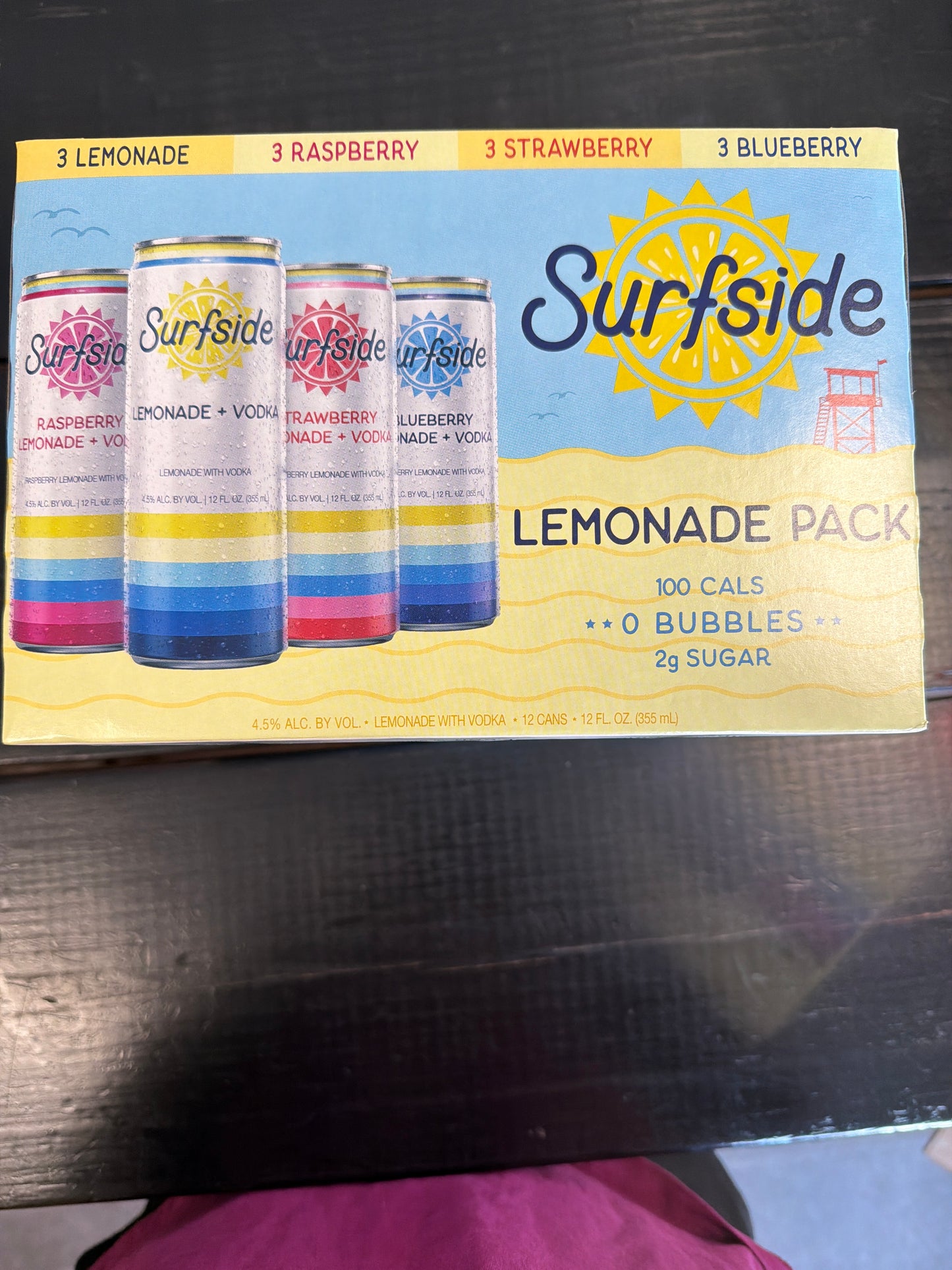 Surfside Lemonade variety pack 12pk 12oz cans