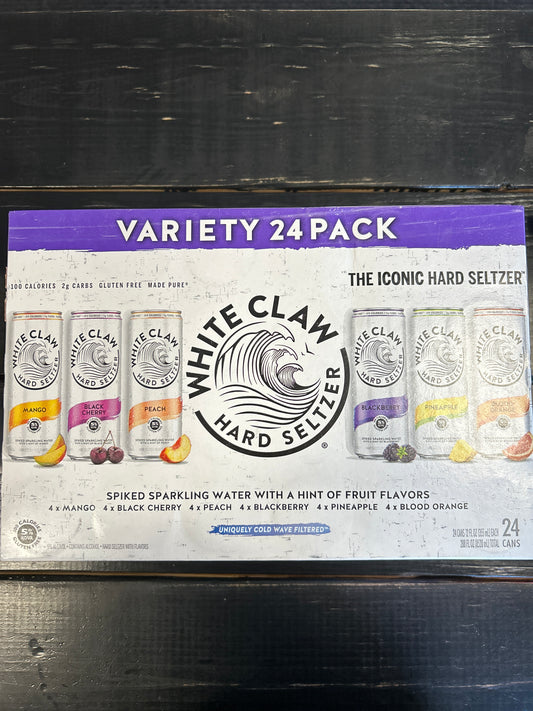 White Claw Variety 24 pk      12 oz cans
