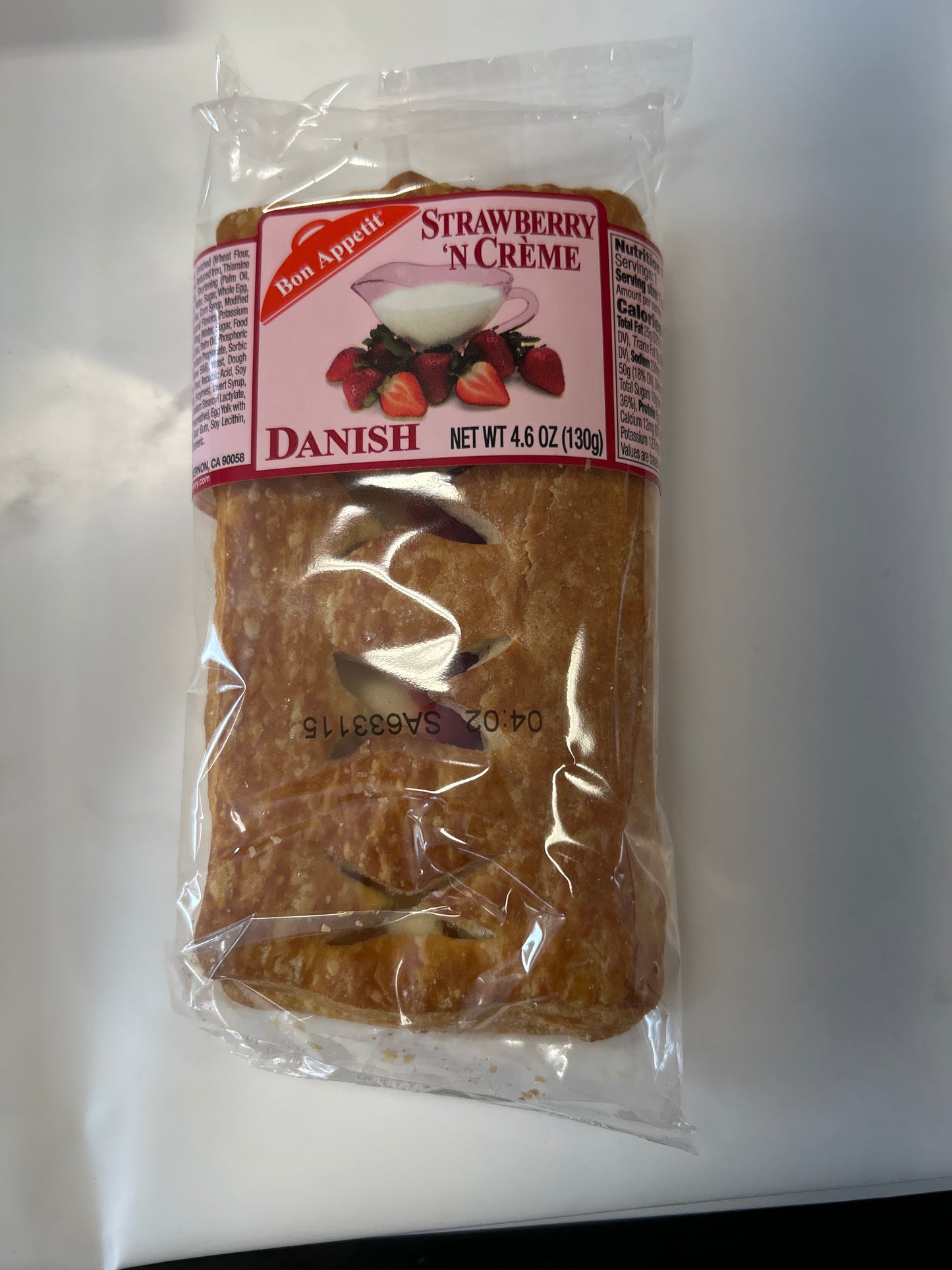 Bon Appetit Strawberry n Cream Danish 4.6oz