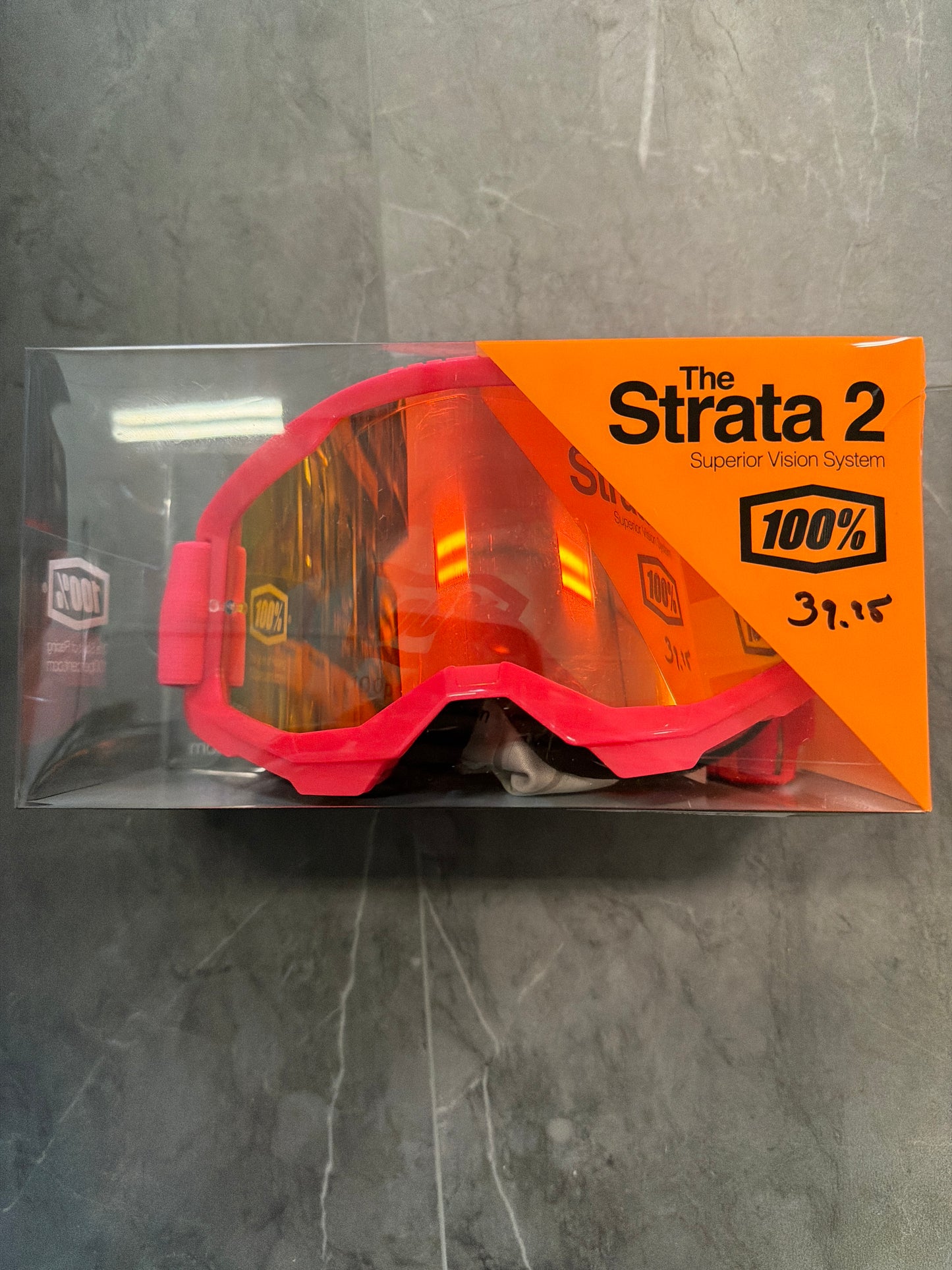 100% Strata 2 Goggle Pink