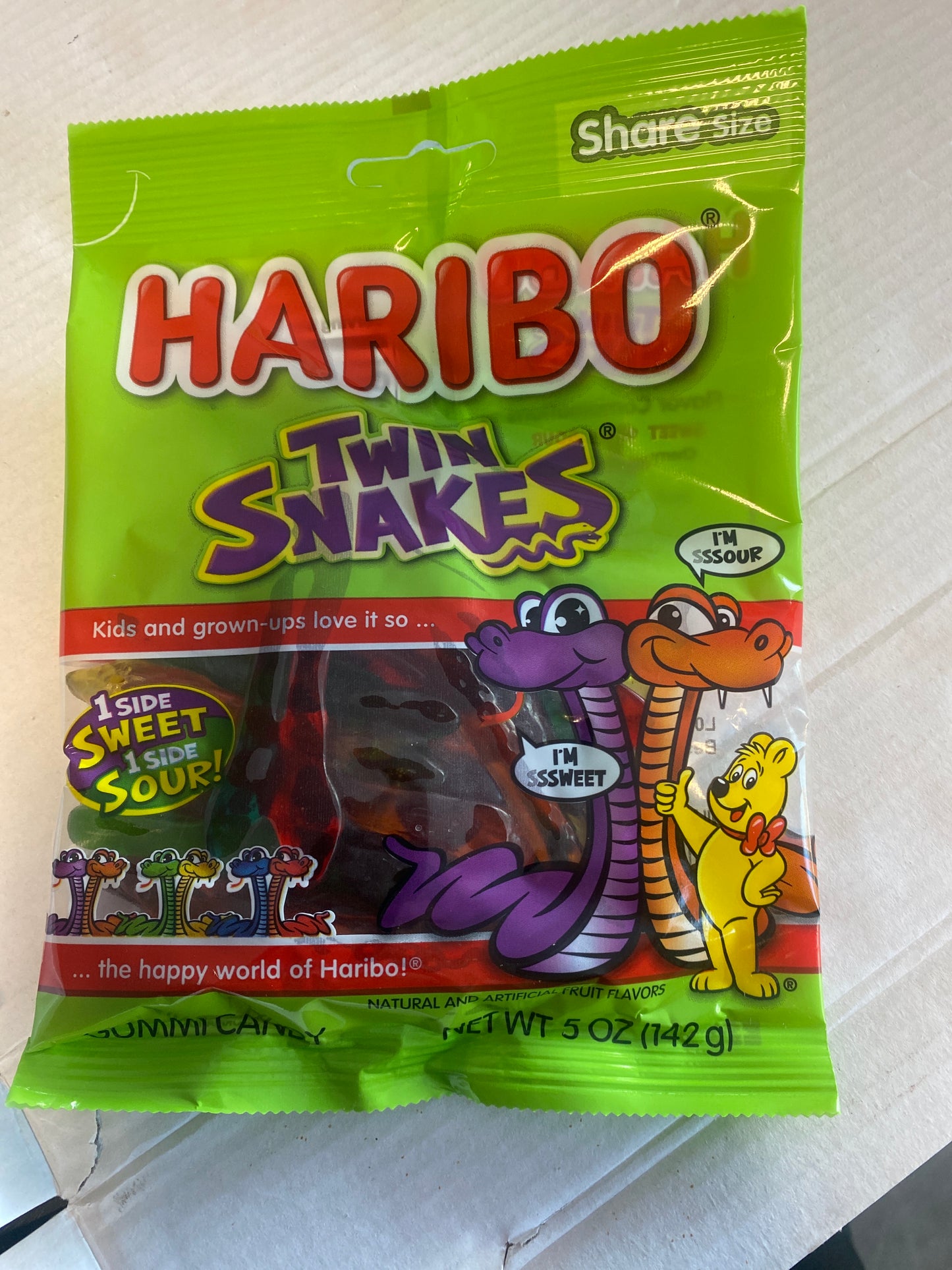 Haribo Twin Snakes 5oz