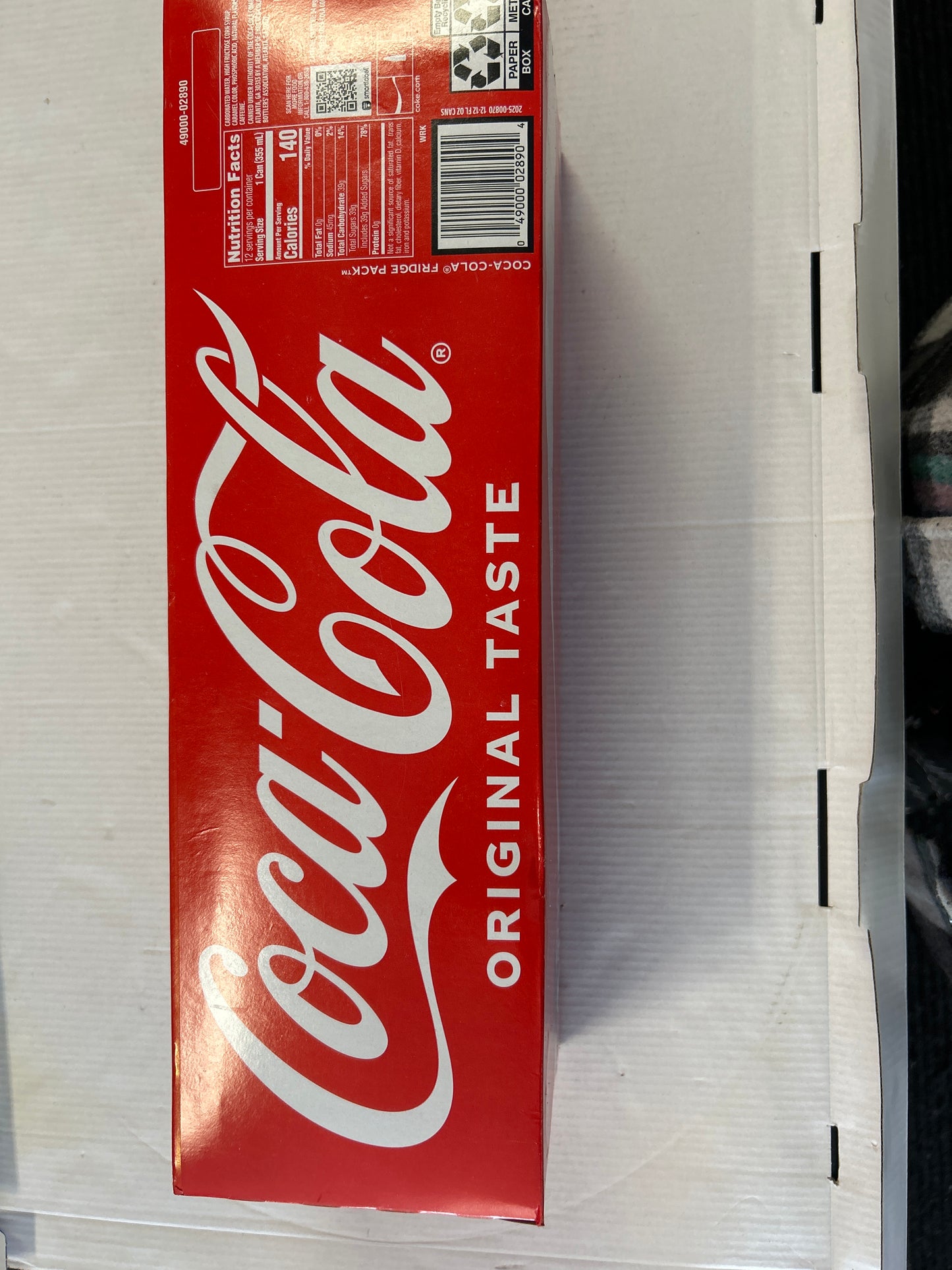 Coca Cola 12 pack cans