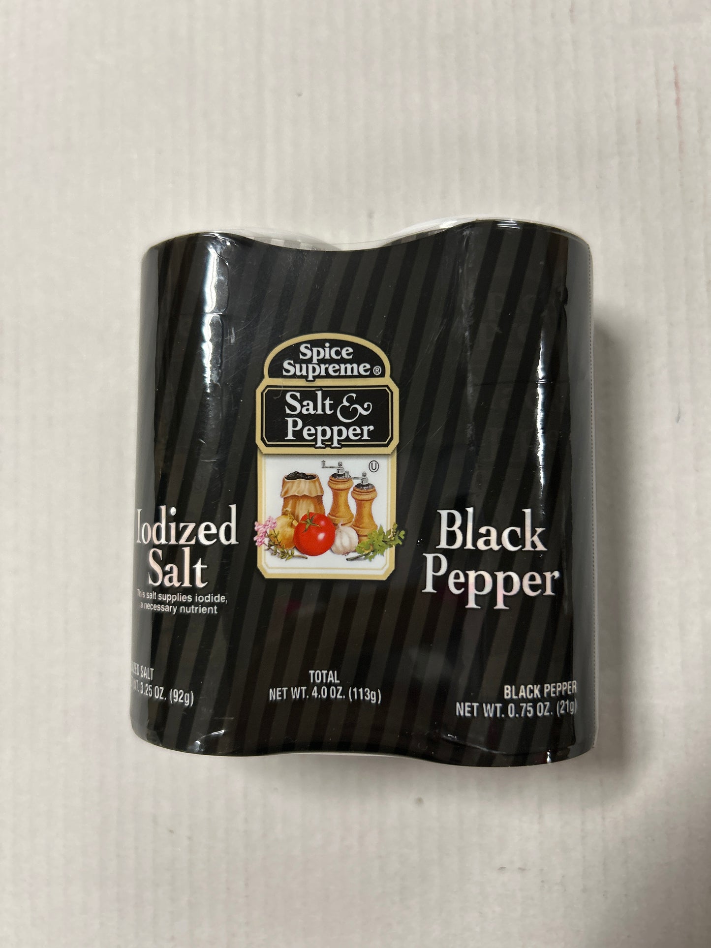 Iodized Salt & Black Pepper