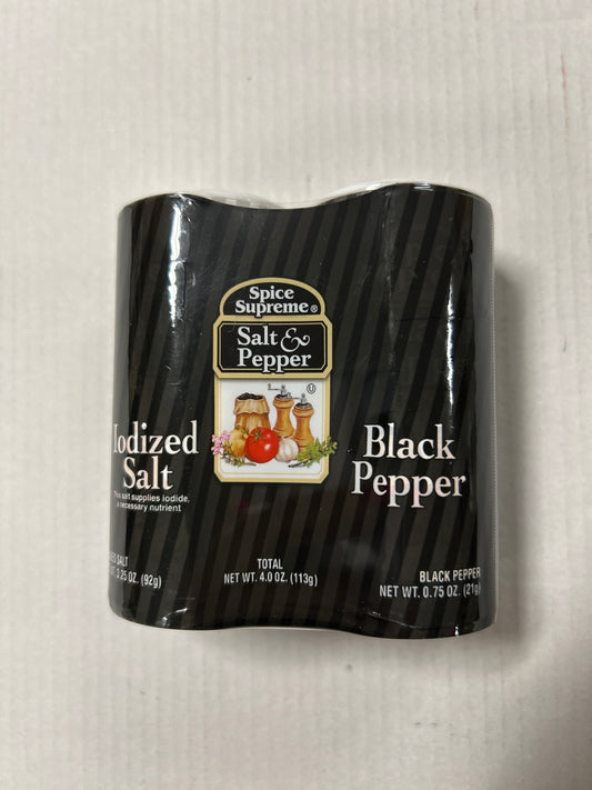 Iodized Salt & Black Pepper