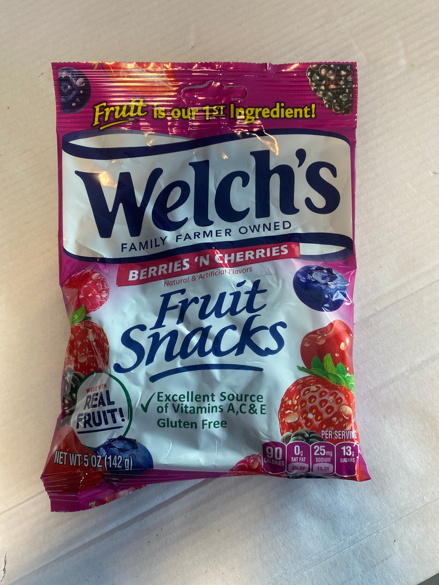 Welch’s Berries N Cherries Fruit Snack 5oz