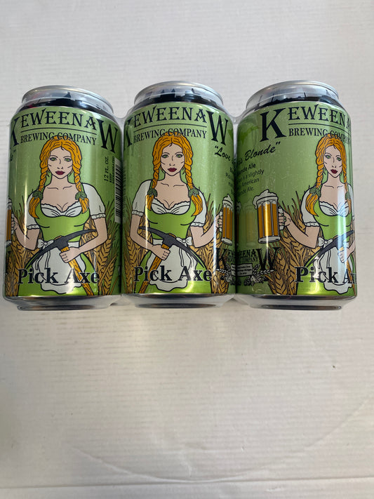 Keweenaw Brewing Pick Axe 6 Pack 12oz Cans