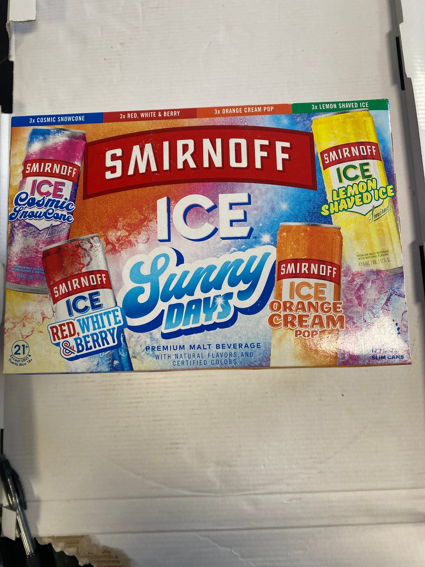 Smirnoff Ice Sunny Days 12 Pack 12oz Cans