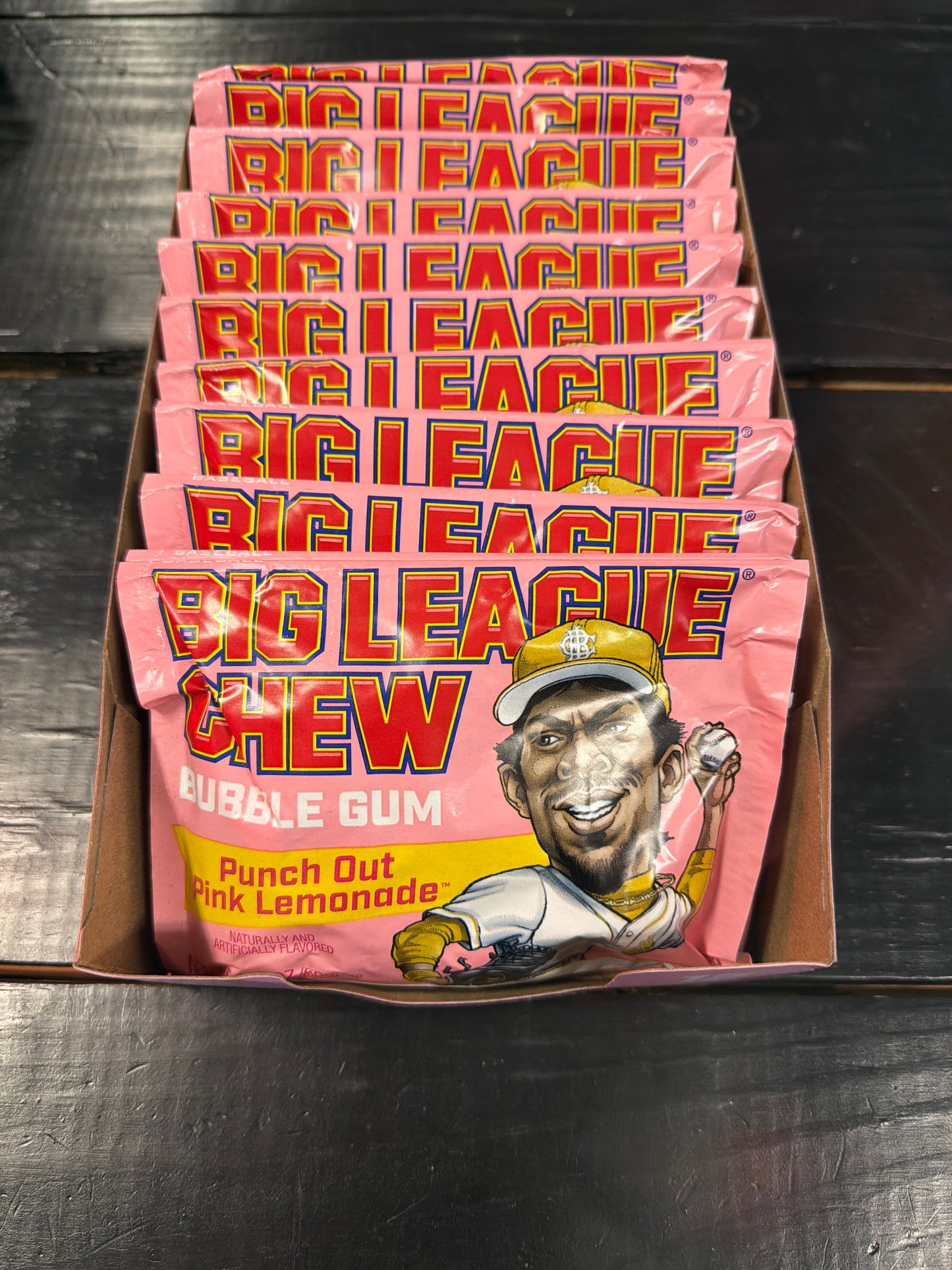 Big League Chew Gum punch out Lemonade