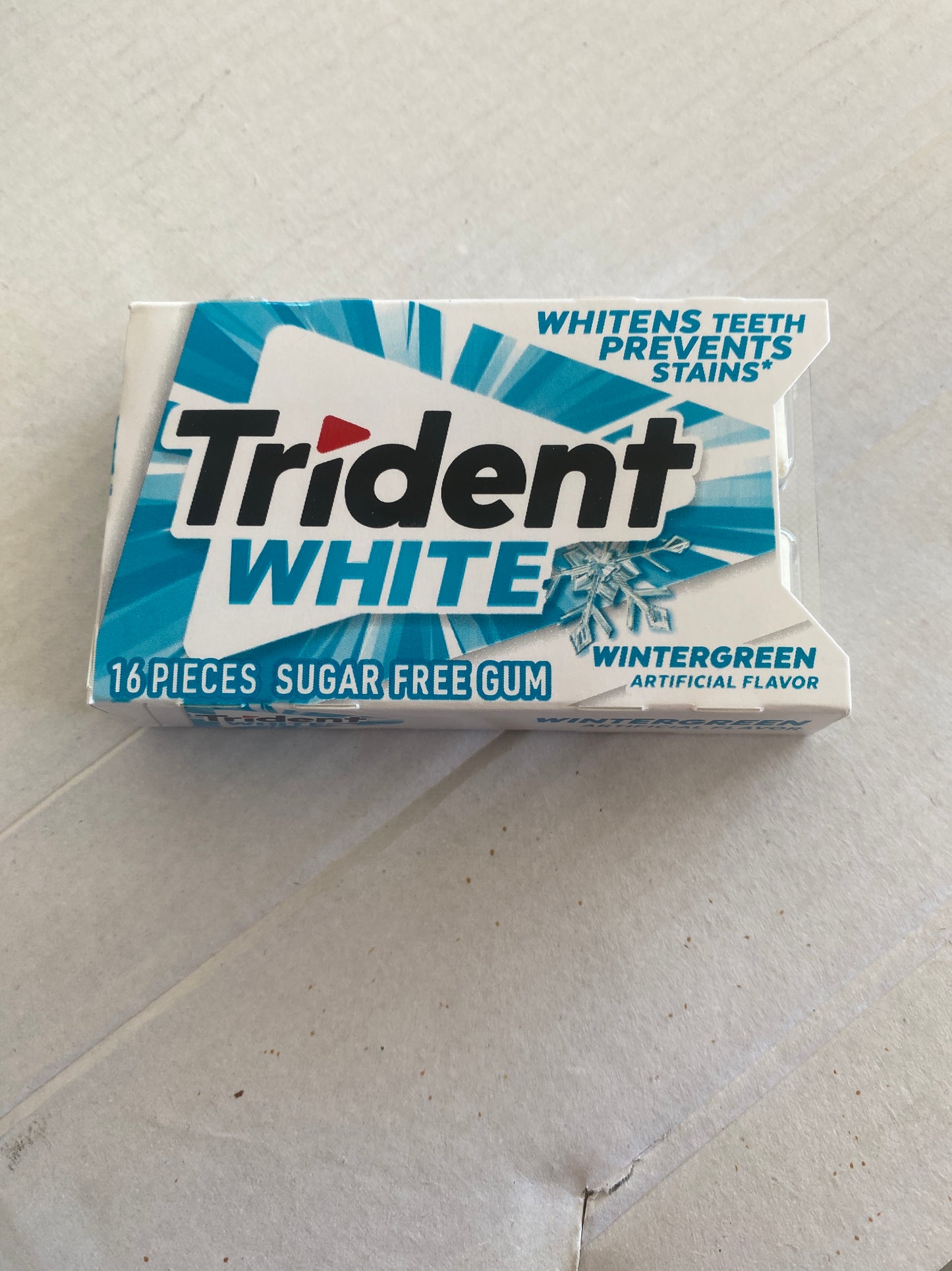 Trident White Wintergreen Gum 16pc