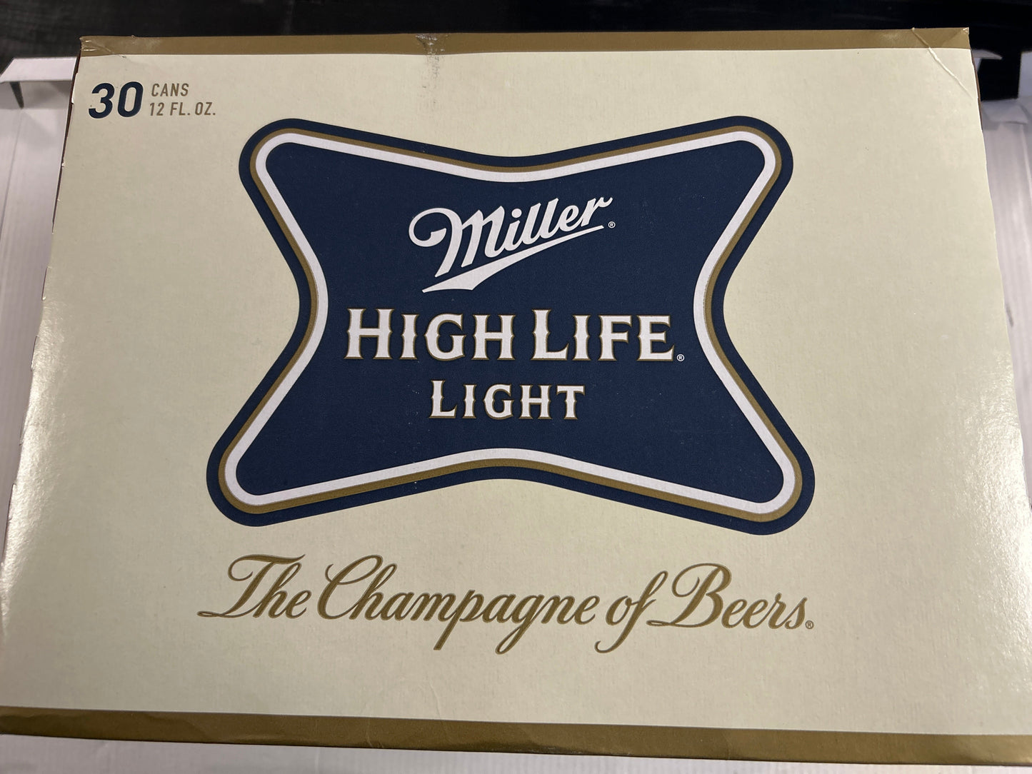Miller High Life Light 30 Pack 12oz cans
