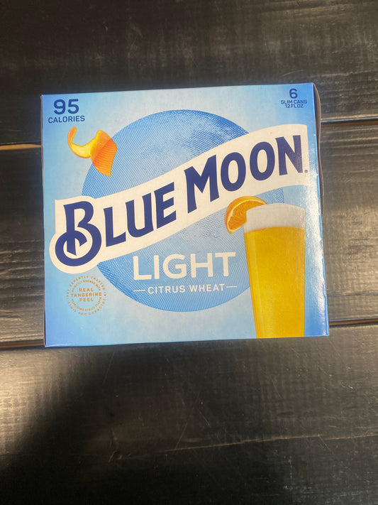 Blue Moon Light 6pk 12oz Cans