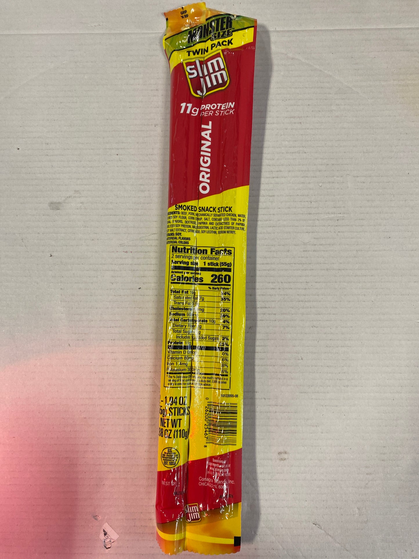 Slim Jim Original Monster 2pk 3.88oz