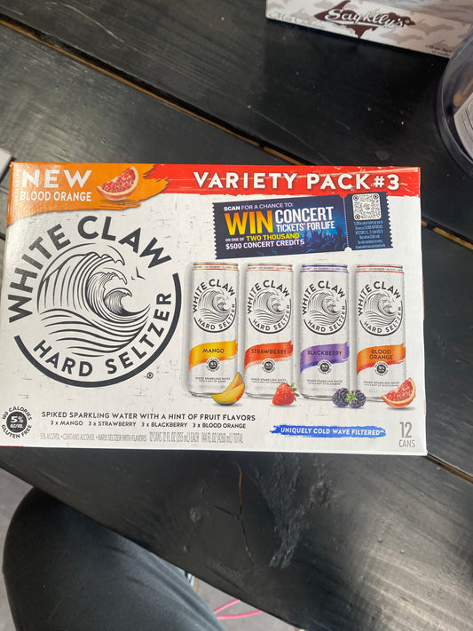 White Claw variety pack #3 12pk 12oz cans