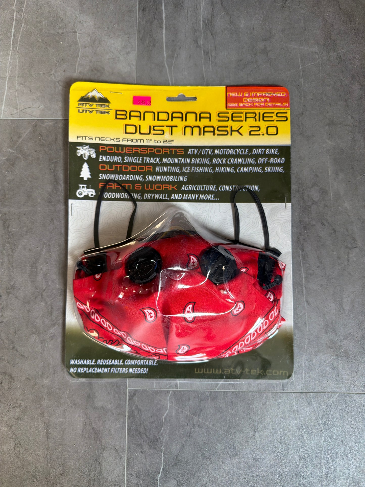 Bandana Red Dust Mask