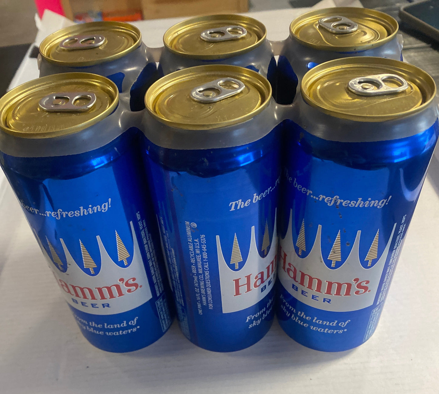 Hamm’s 6 Pack 16oz Cans