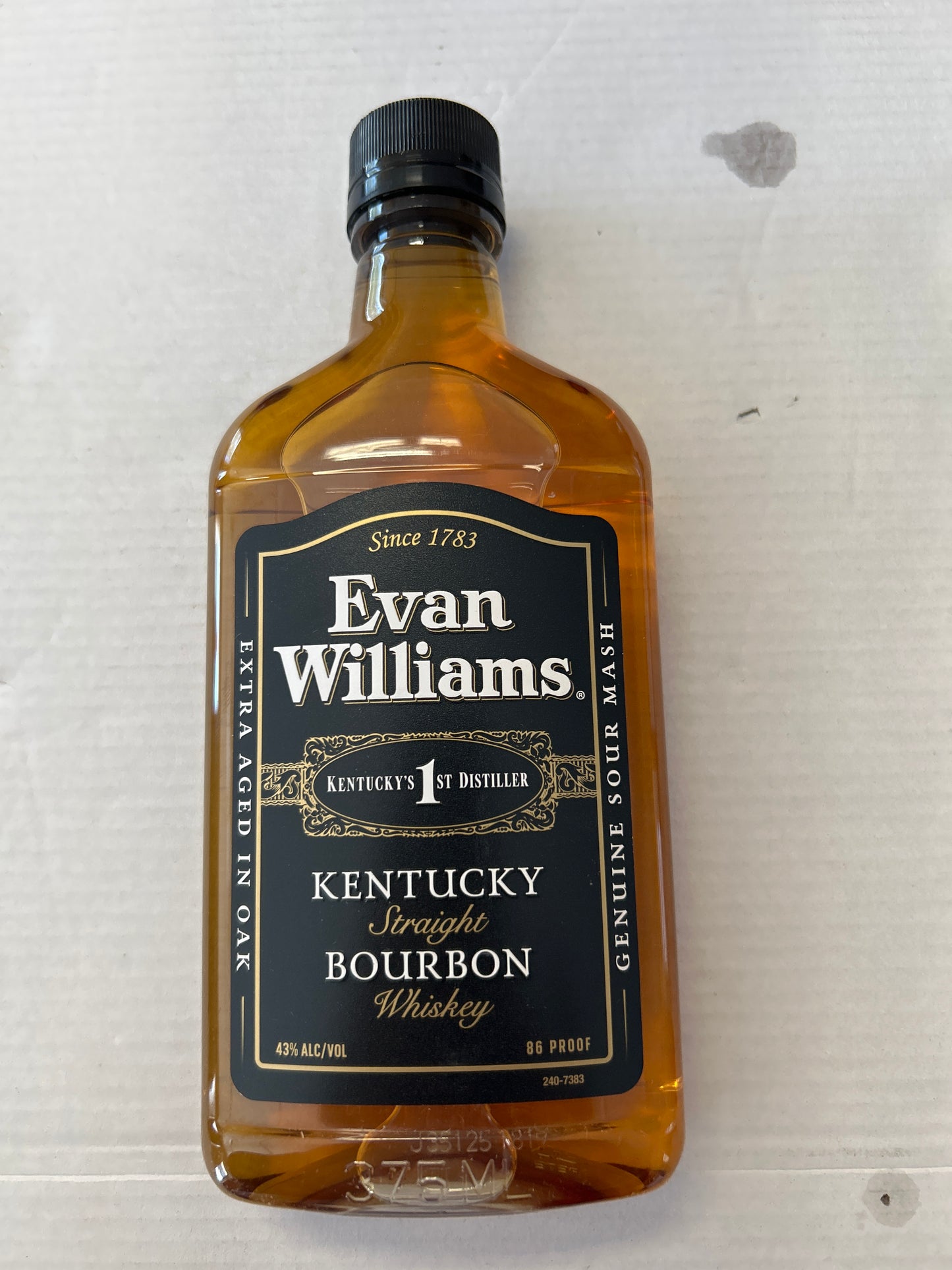 Evan Williams Kentucky Straight Bourbon 375ml 80 proof