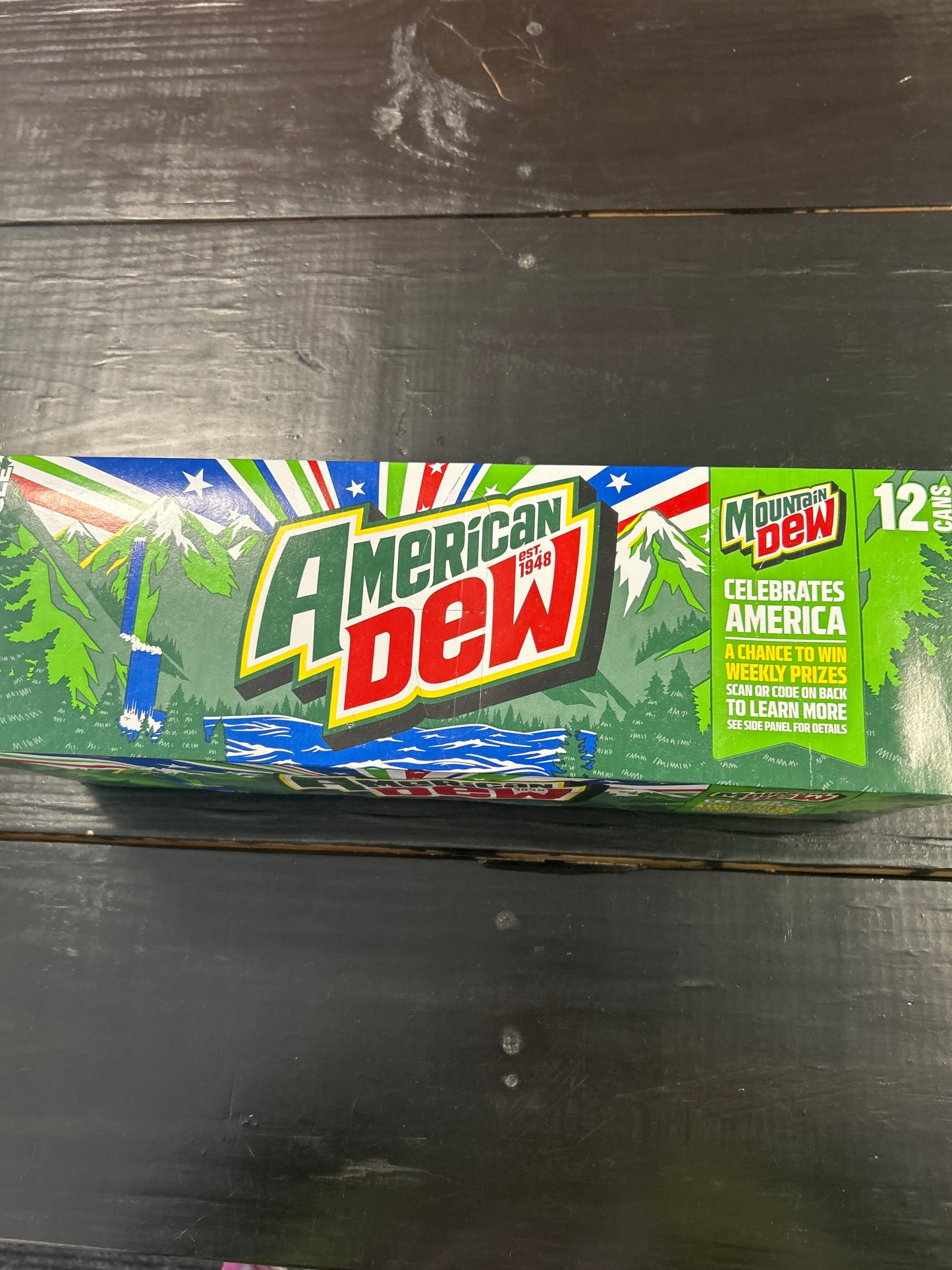 Mountain Dew 12 pack cans