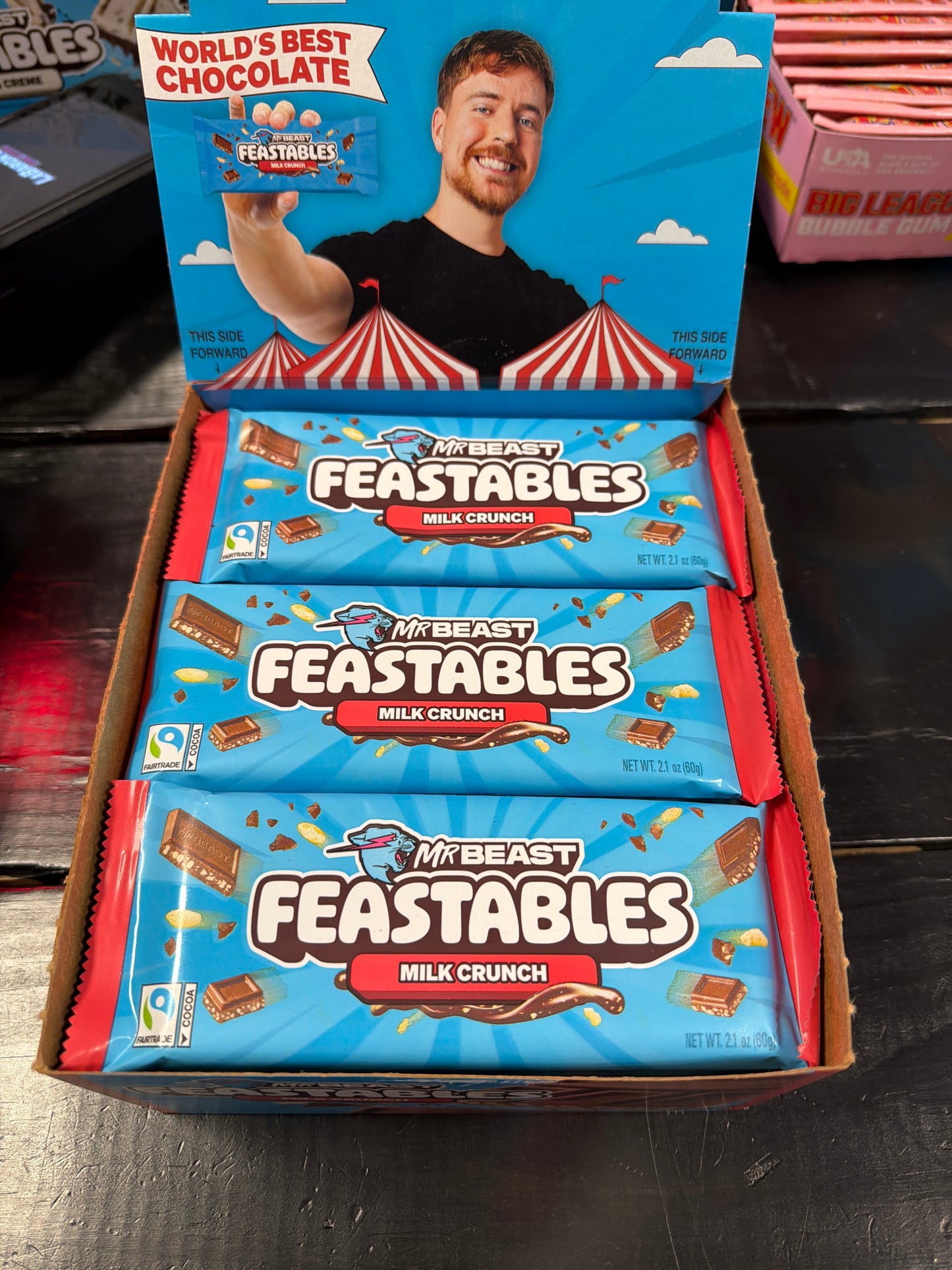 Mr Beast Feastables Milk Crunch Bar 2.1oz
