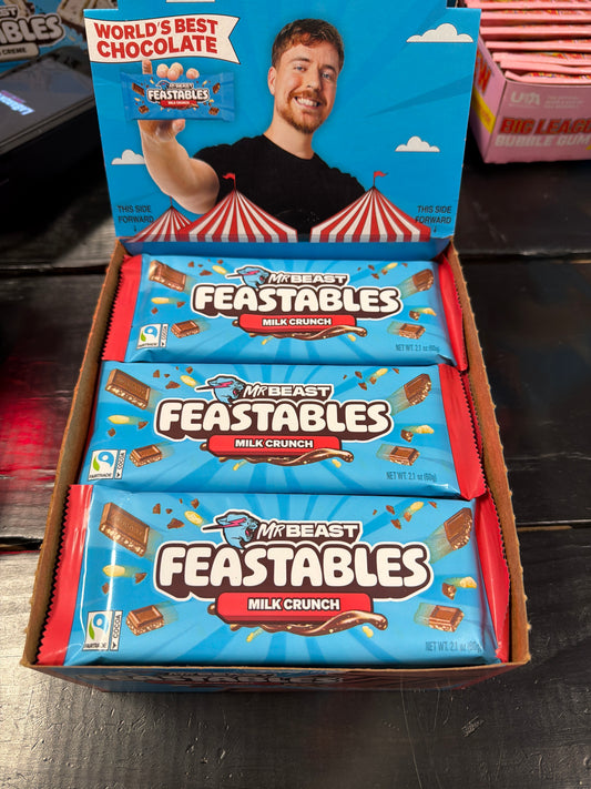 Mr Beast Feastables Milk Crunch Bar 2.1oz