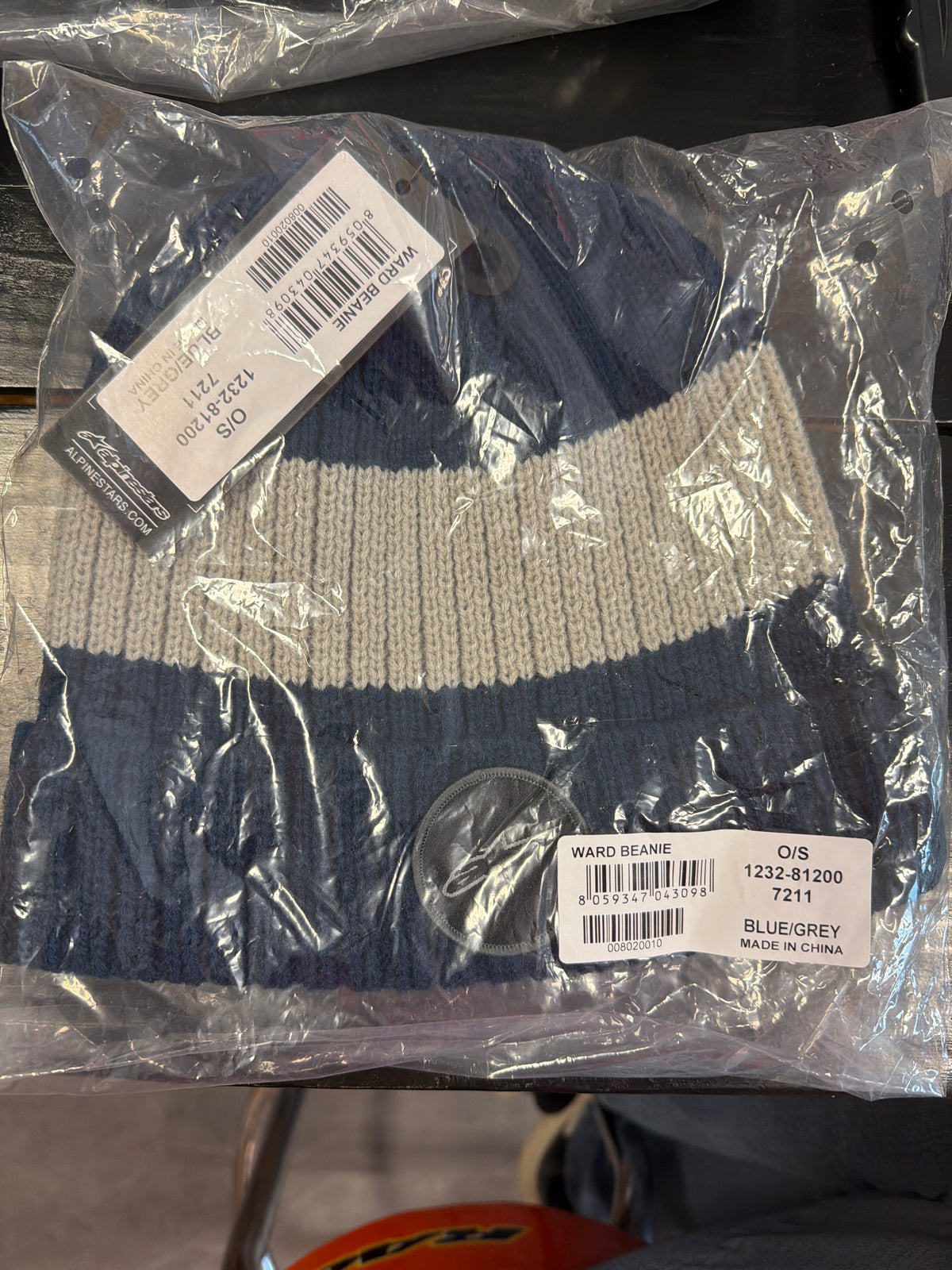 Alpinestar ward beanie blue/grey