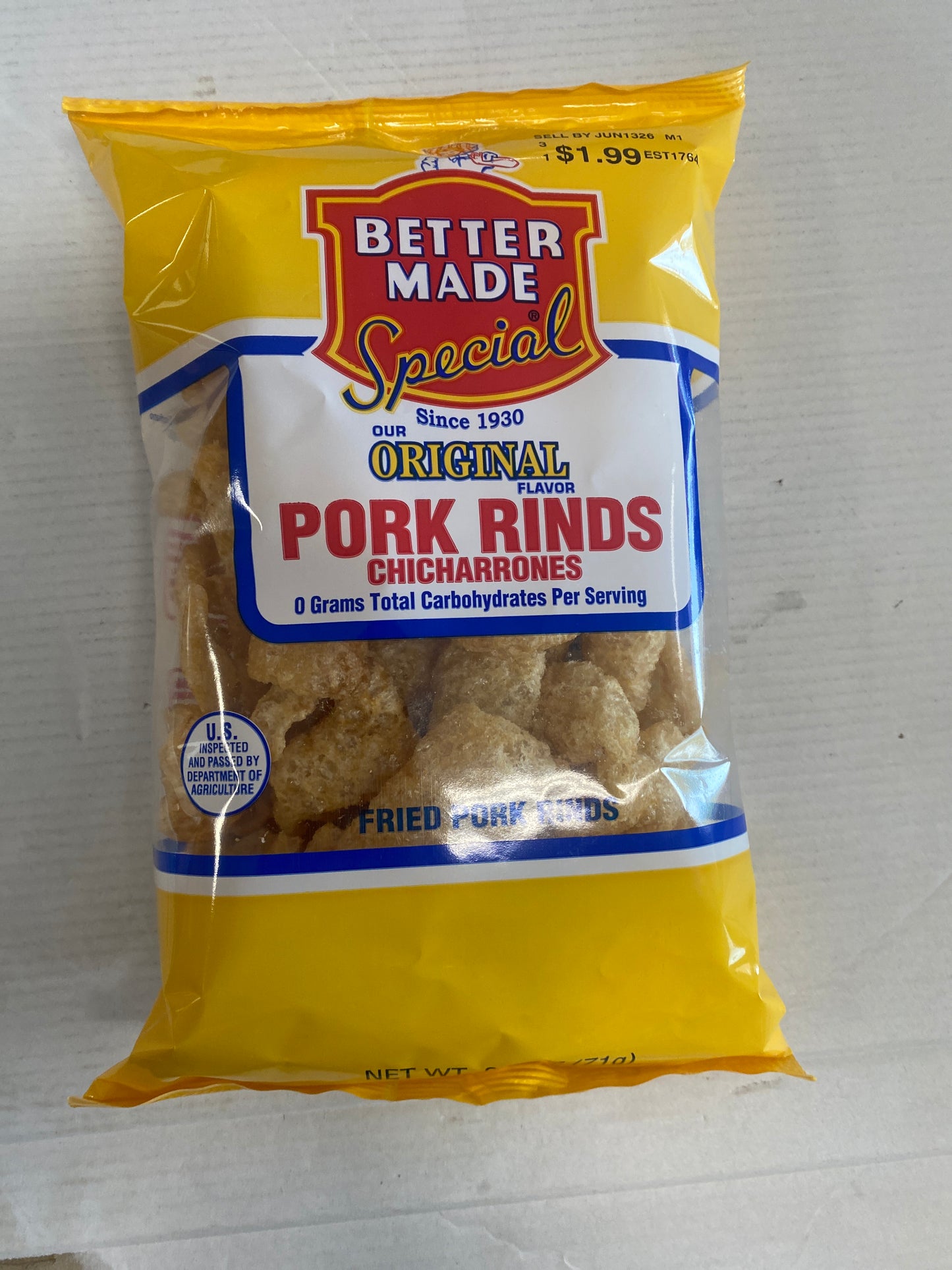 Better Made Pork Rinds Original 2.5oz