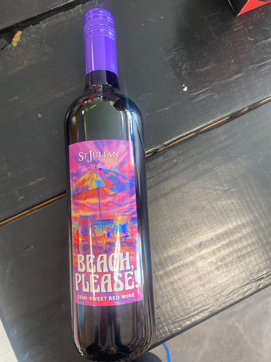 St Julian Beach Please semi sweet Red Wine 750 ml