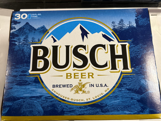 Busch 30pack 12oz cans