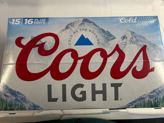 Coors Light 16oz 15pk Aluminum