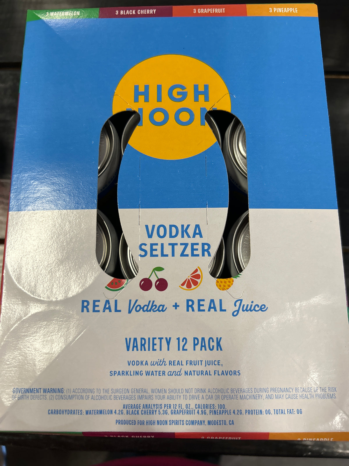 High Noon Variety 12 pk        12 oz cans