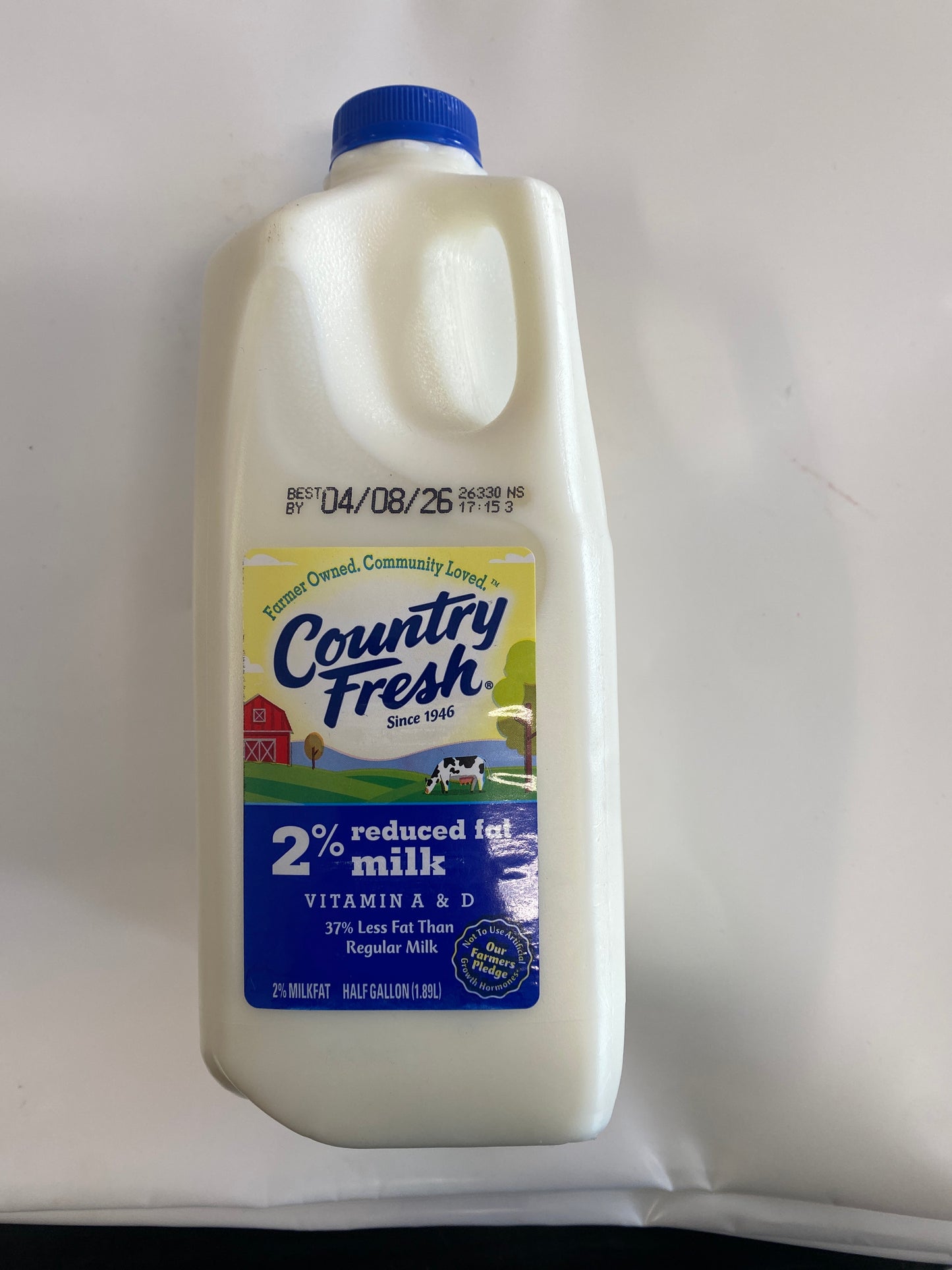 Country Fresh 2 Percent Milk Half Gallon