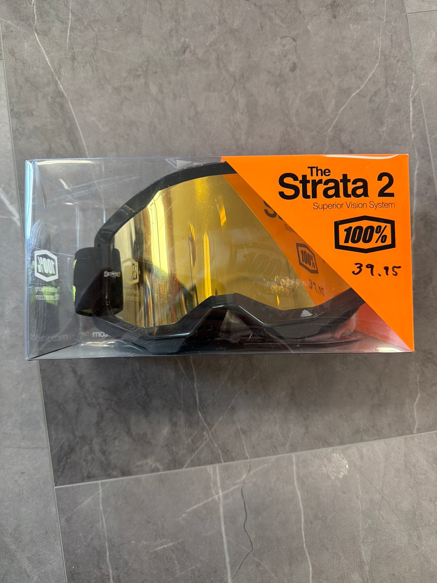 100% Strata 2 Goggle Black