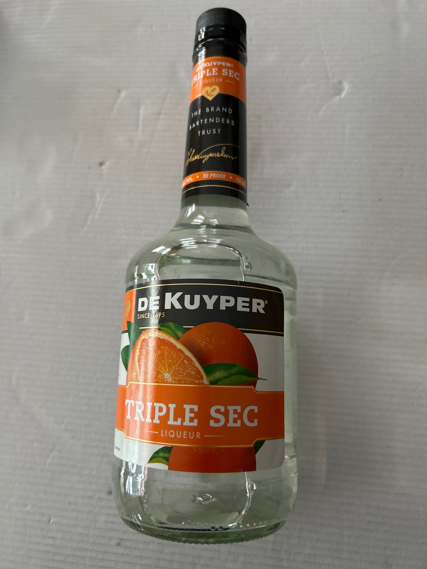 DeKuyper Triple Sec 30 proof 750ml