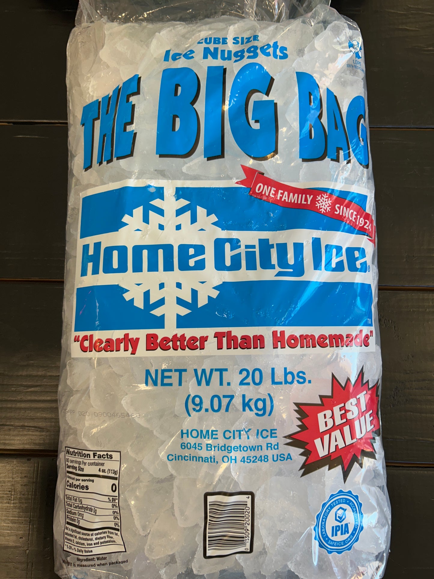 Home City Ice Big 20lb Bag