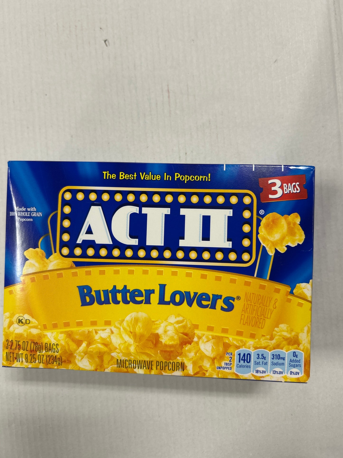Act II Butter Lovers Popcorn