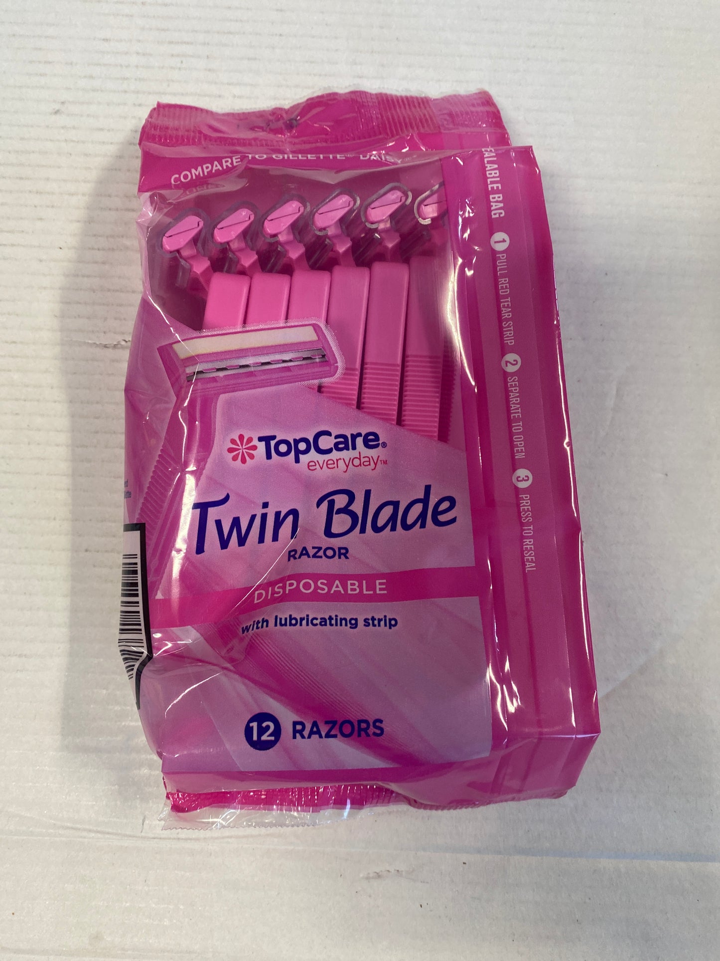 Top Care Women Twin Blade Razors 12pk