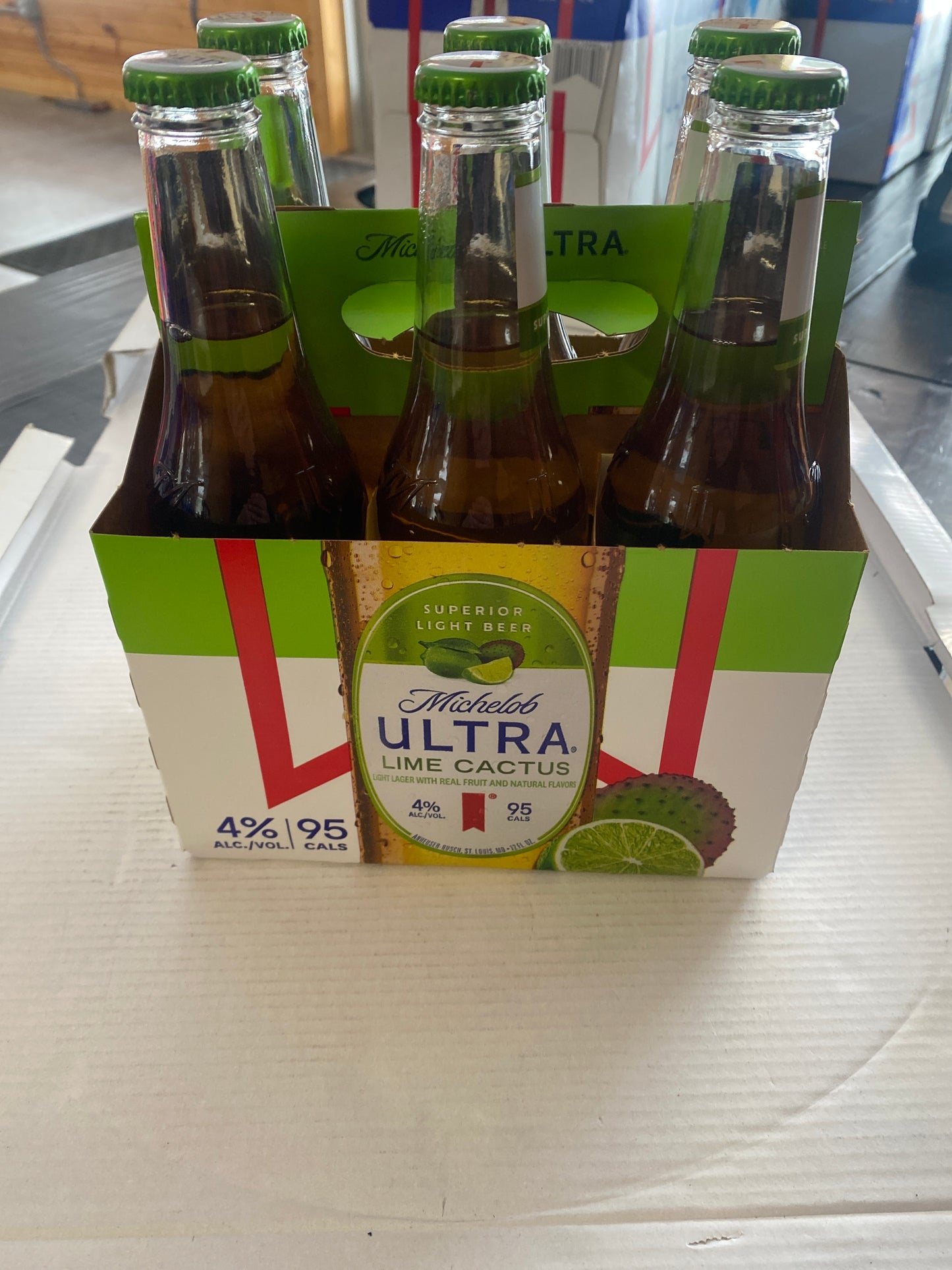 Michelob Ultra Lime Cactus 6 Pack 12oz Bottles