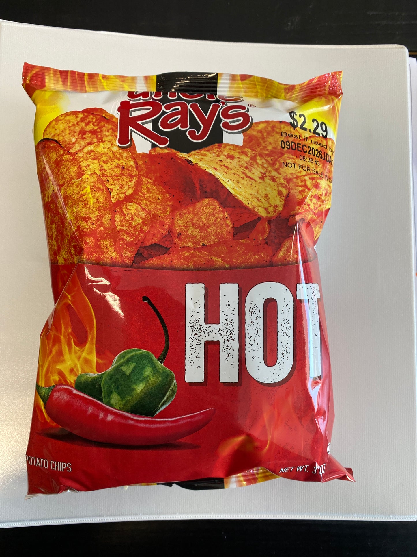 Uncle Rays Hot 3oz