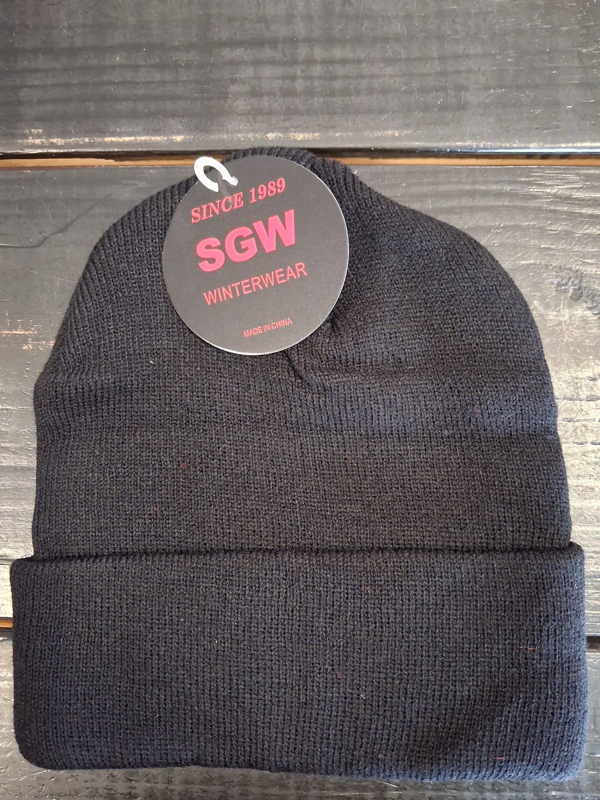 SGW black beanie
