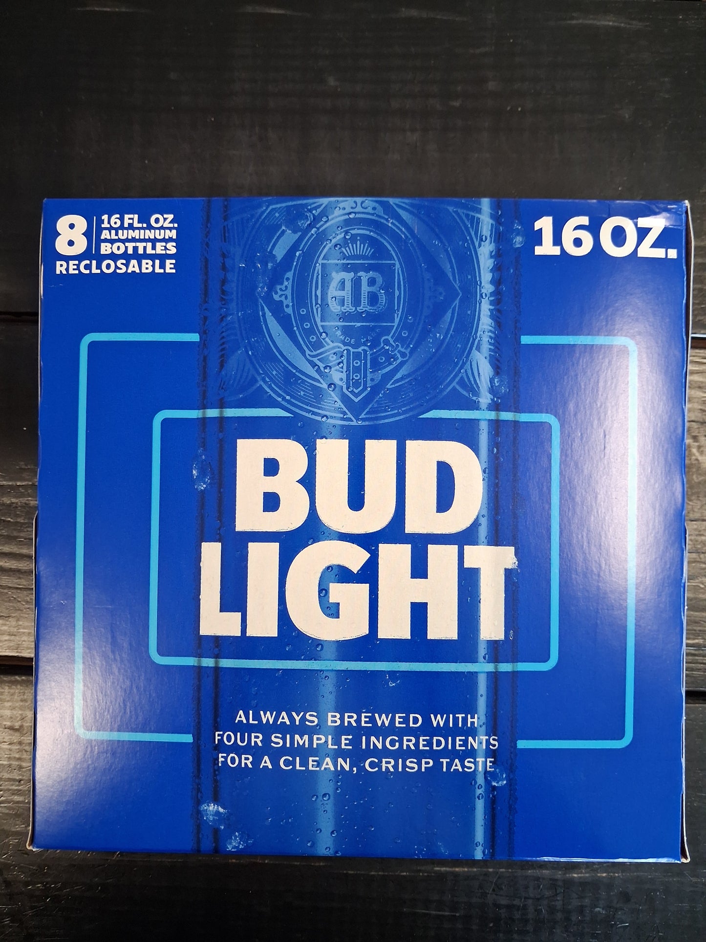 Bud Light 8 pk 16oz aluminum bottle