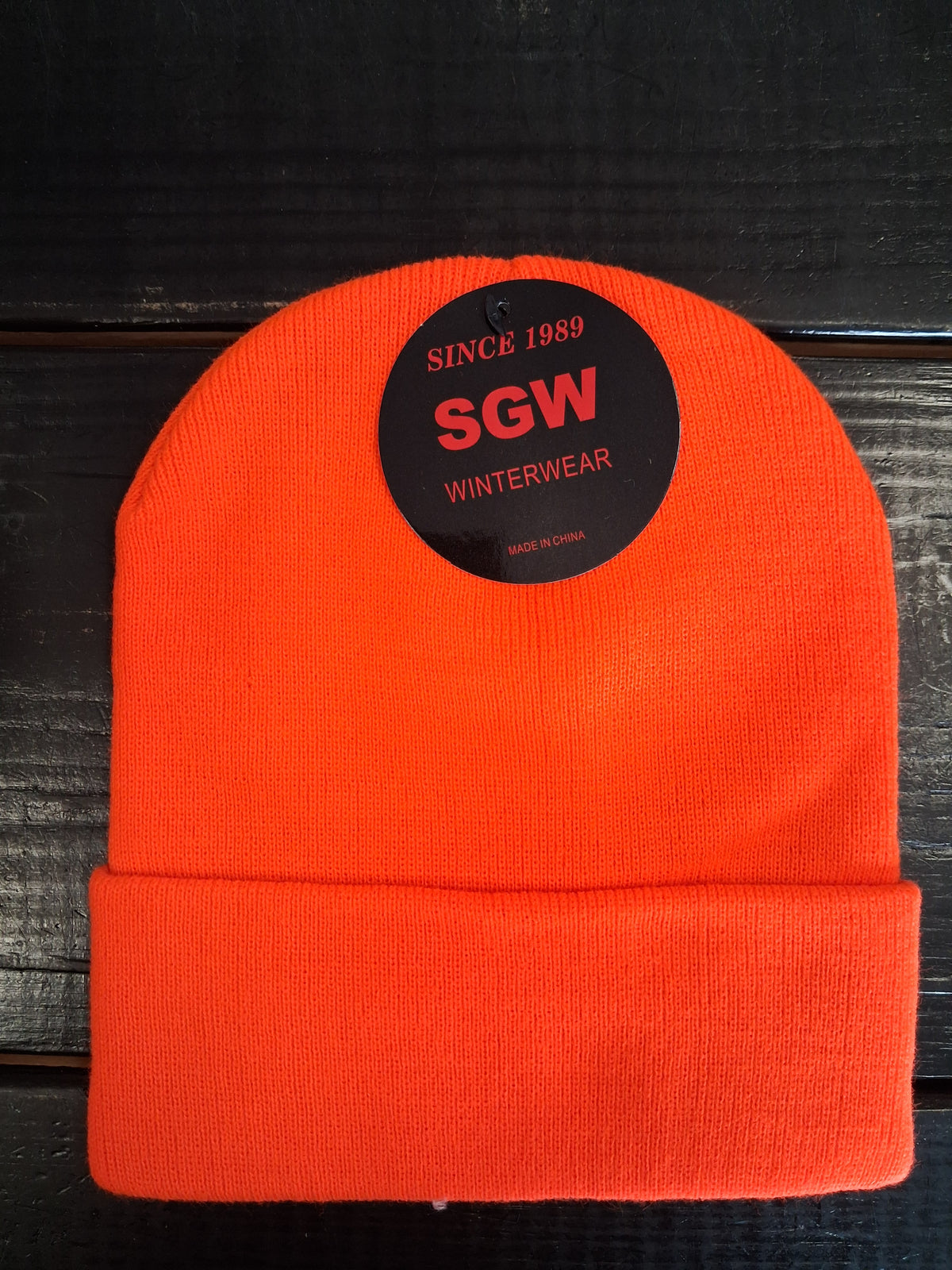 SGW orange beanie