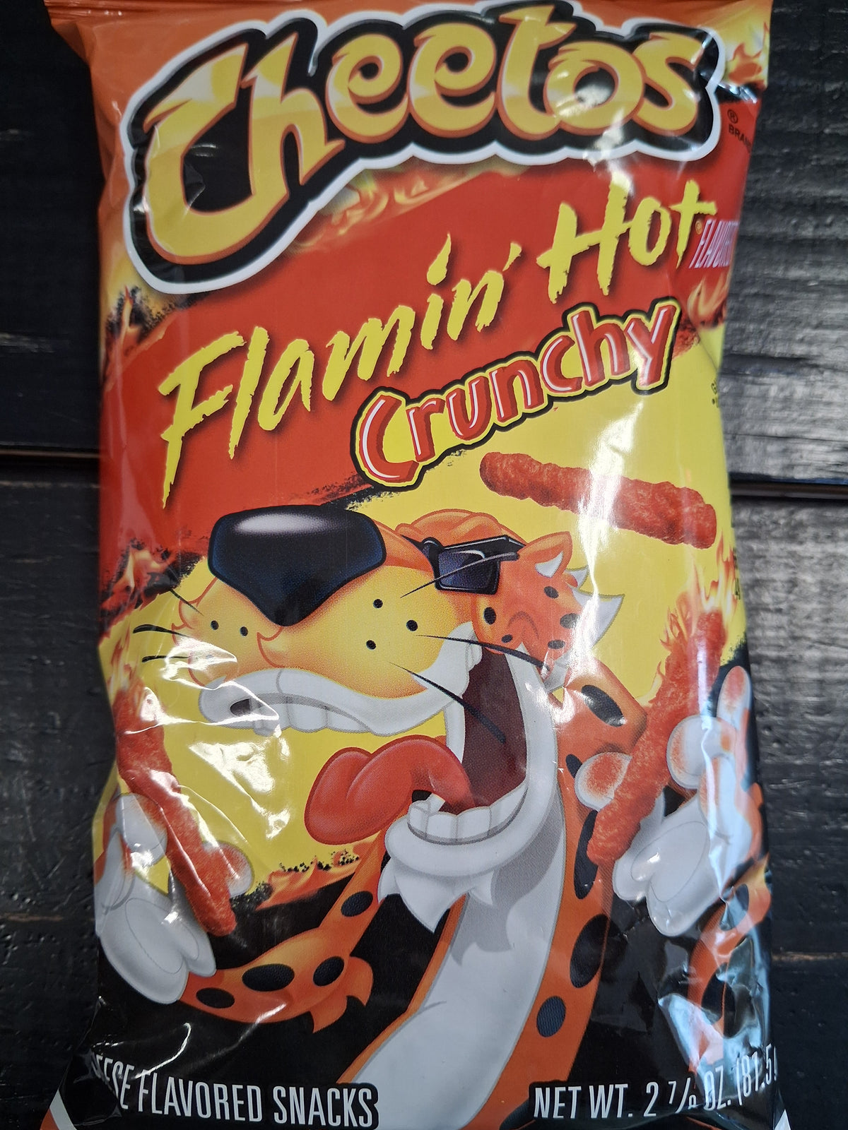 Cheetos flaming hot crunchy  2 7/8oz